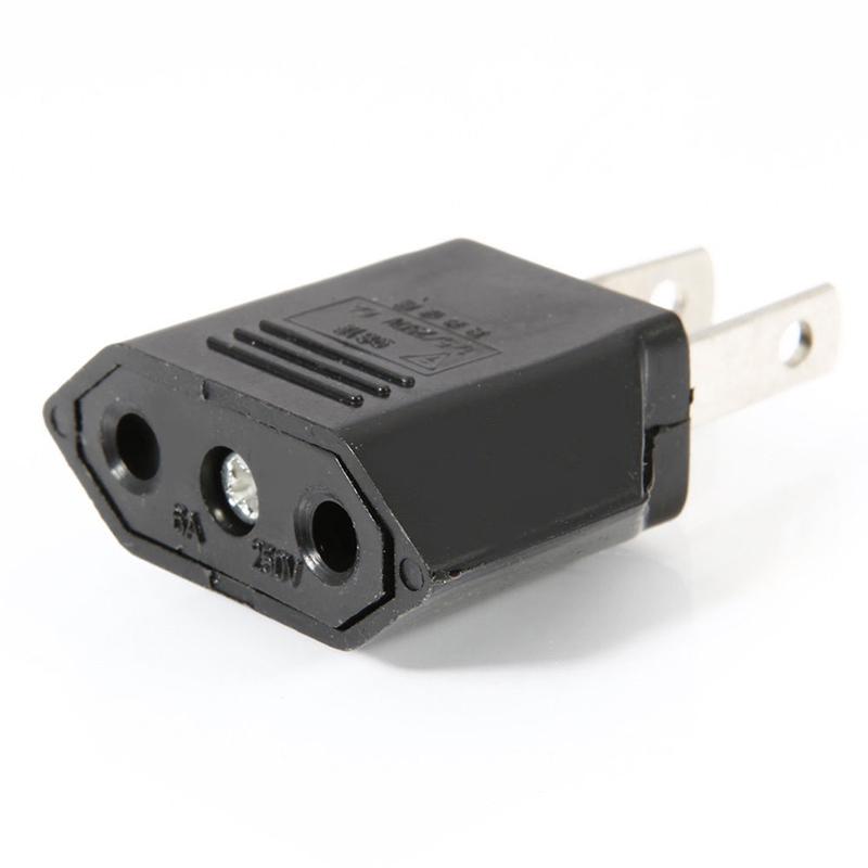 1PCS EU Euro Europe to US USA Power Jack Wall Plug Converter Travel Adapter 1PCS EU Euro Europe to US USA Power Jack Wall Plug Converter Travel Adapter