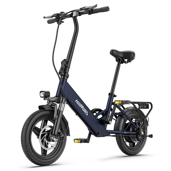 HillMiles Mile 1 Folding E-Bike: 250W, 60km Range, 14" Tires, 23kg, Lightweight, - Urban Commuting