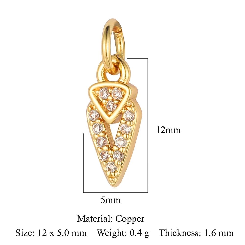 Trendy Brass Cubic Zirconia Life Tree Crown Charm Women Fish Paw Cow Pendant DIY Jewelry Bracelet Earring