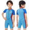 Fato de Neoprene Completo de Manga Curta 2,5 mm para Meninos, Fato de Mergulho, Snorkel, Surf, Natação, Desportos Aquáticos Quentes