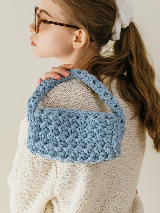 Tinknit Knit Handmade Tote Bag Red