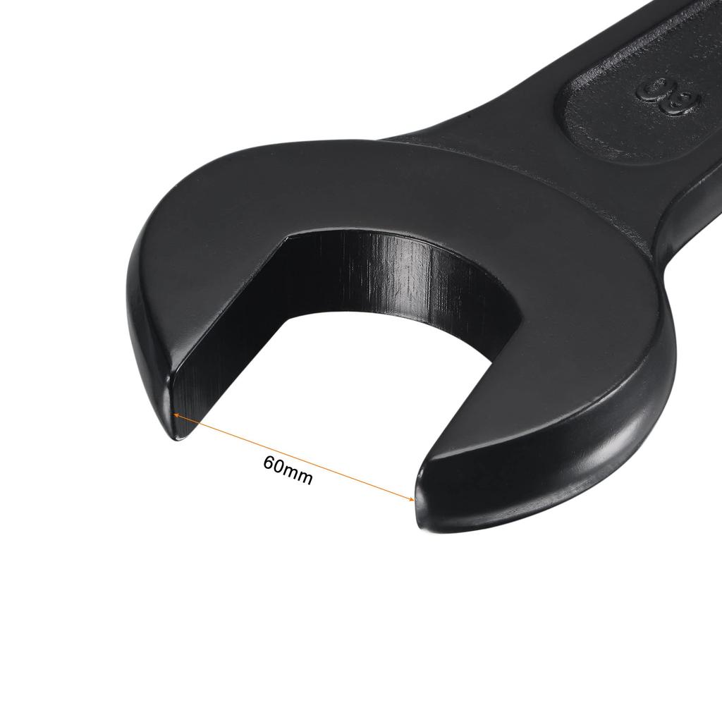uxcell 60mm Striking Steel Single Head Hand Tool Open-End Wrench, High-Tensile Spanner,