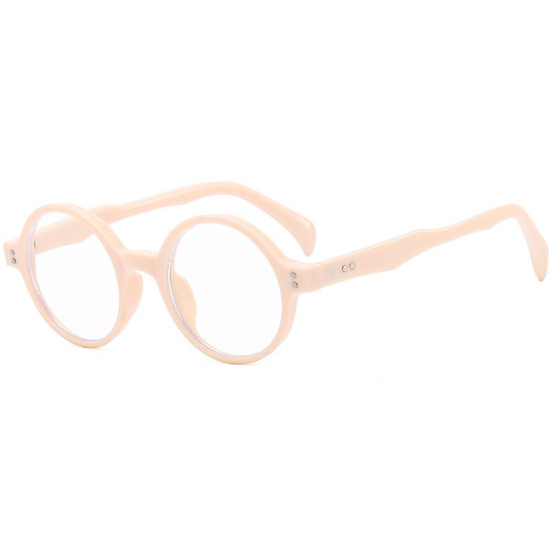 2023 Korean Style Studded Round Sunglasses - Women s Trendy Street Fashion Metal Hinges