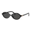 Logo Design Acetat Oval Sonnenbrille Damen Sonnenbrille Schwarz 00538178887MU04ZS1AB5S0