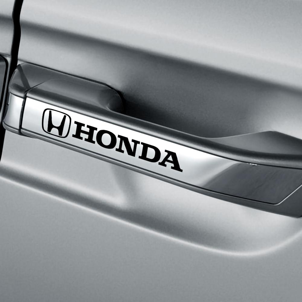 FIQ1 Auto Decoration Car Door Handle Logo Stickers Rearview Mirror Decals For Honda Civic Accord Crider HRV Inspire Odyssey Mugen CRV