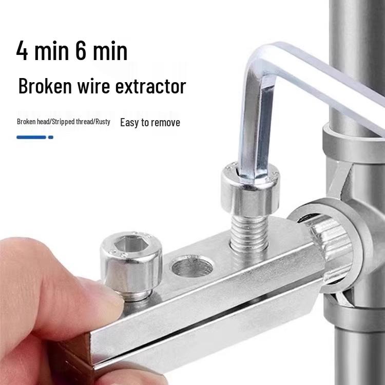 Faucet Angle Valve Thread and Head Extractor - For Household Use