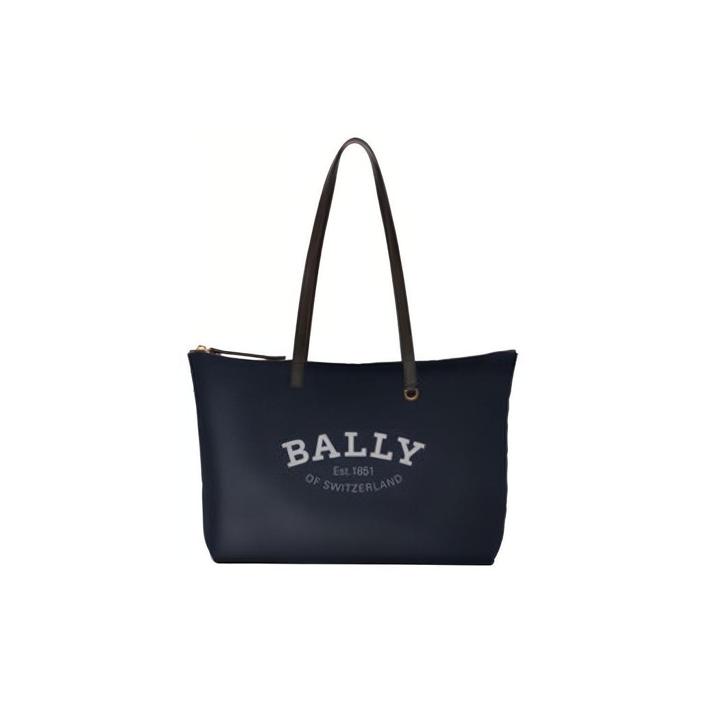 Bally 42 Zipper Closure Nylon Tote Shoulder Bag Women bags Dark-Blue 6302432