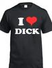 I Love Dick T Shirt Red Heart Richard Richie Funny Birthday Gift Cotton Tee