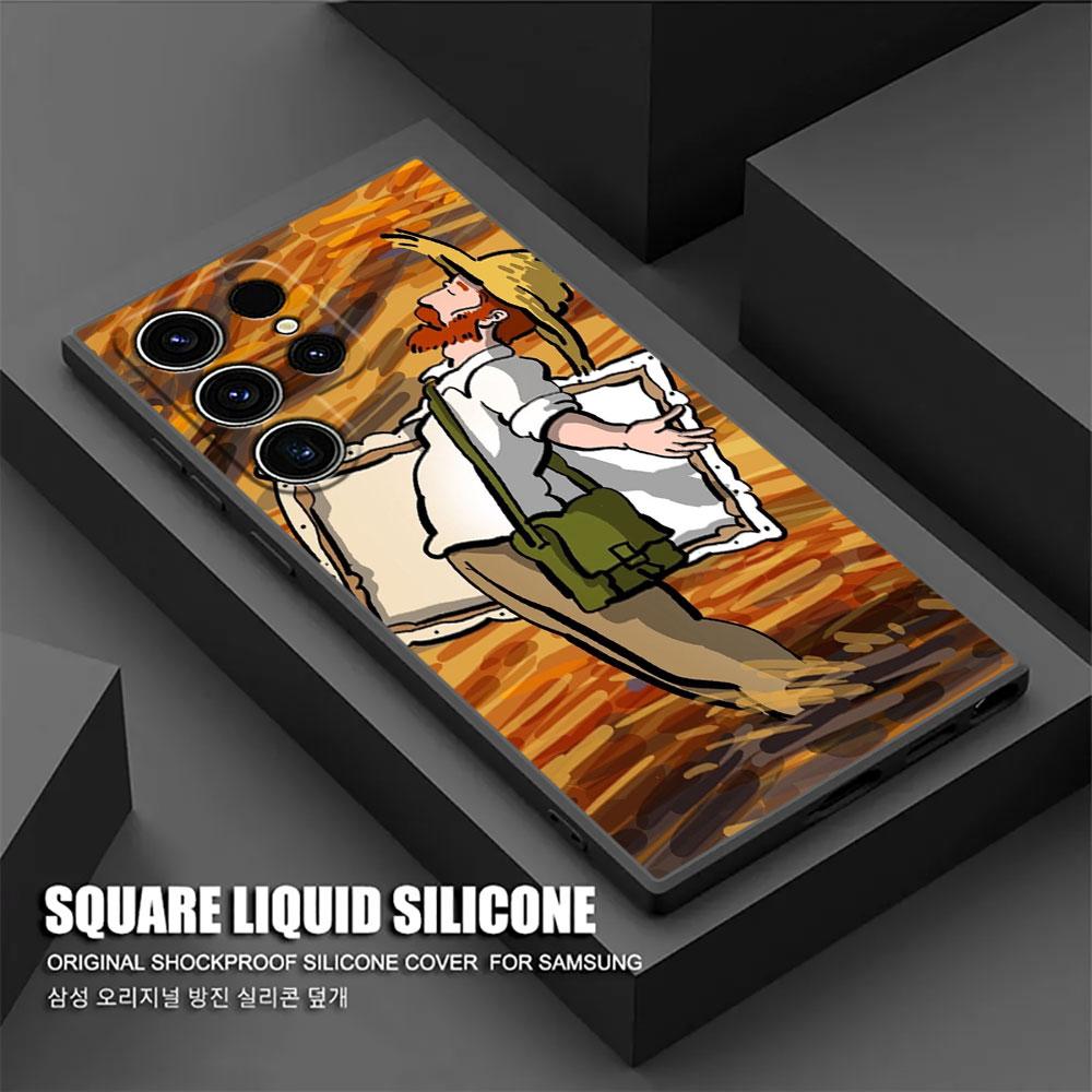 Interessante Custodia Arte di Van Gogh S26Ultra per Samsung Galaxy S26 S25 S24 S23 S20 S21 FE S22 Ultra S26 Plus 5G Custodia Morbida per Telefono