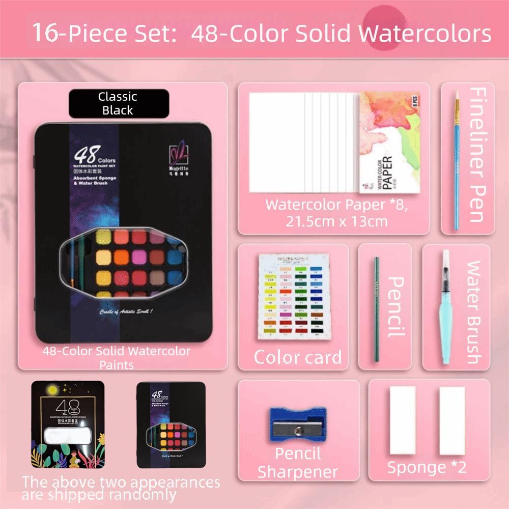 15/16Pcs Solid Pigment Watercolor Paint Set Watercolor Pigment Set  Starter Artists