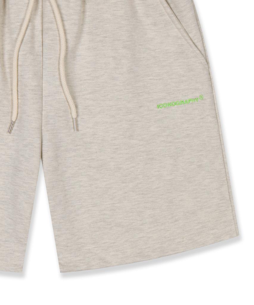 ICONOGRAPHY Oversized Training Shorts Oat (B Type)