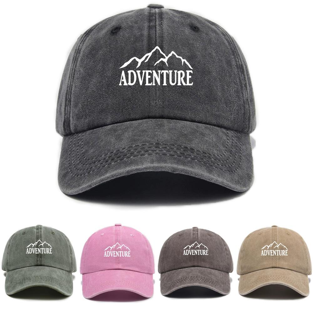 Adjustable Breathable Unisex Baseball Cap Simple Urban Print Hat