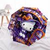 1pc Halloween Hello Kitty Automatic Folding Umbrella] Durable Iron Frame & Rod, Portable Folding, Makes a Great Holiday Gift yy251016241