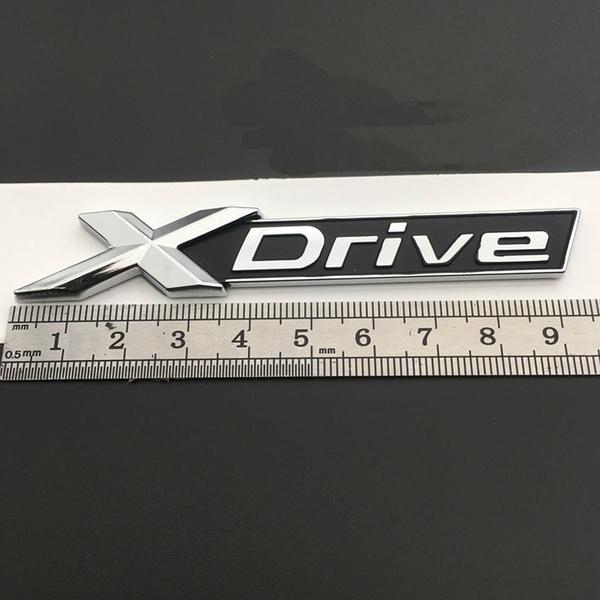 ABS Chrome Car XDrive Emblem Trim Sticker X Drive 20i 25i 28i 30i 35i 40i 48i 50i For X1 X3 X4 X5 X6