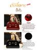 Patent Leather Mom's Handbag: Fashionable Genuine Leather Crossbody Shoulder Bag