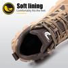 Fashion Work Safety Shoes For Men Lightweight Protective Work Sneakers Lightweight Men Shoes Breathable Shoes Anti-Puncture Work Boots