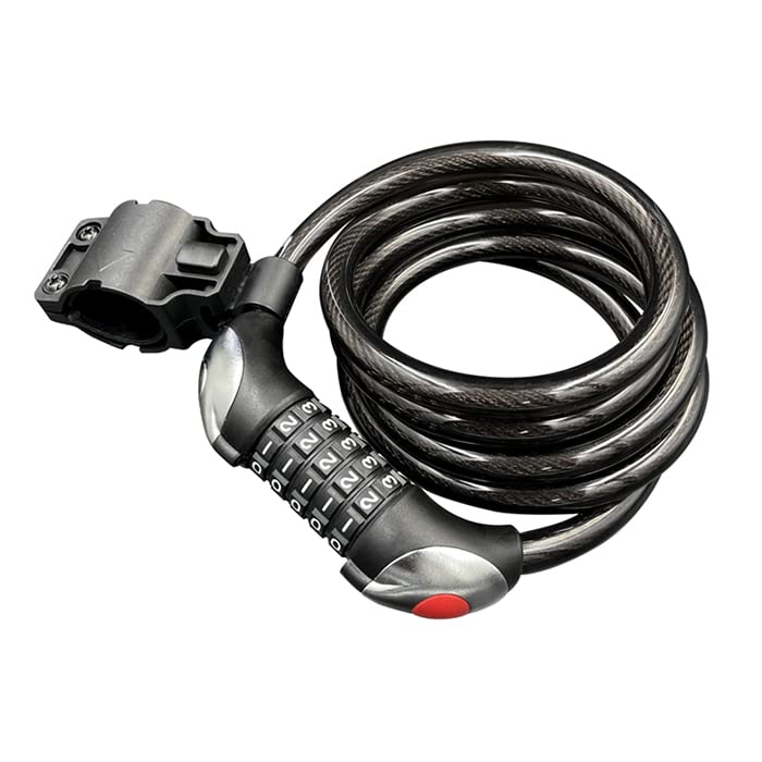 My Pallas Dial Wire Universal for Cross and Folding Black MP-LK20 Lock, Anti-Theft Bikes, MTBs, Bicycles,