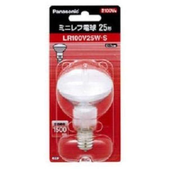 

Panasonic Mini Ref Light Bulb White E17 Base 50mm Diameter 25 Type LR100V25WS
