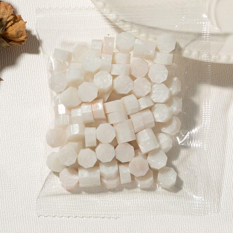 

100 шт. Восьмигранные разноцветные гранулы сургуча Винтажные восковые печати для огненной живописи DIY Восковые печати Конверты Свадебные приглашения