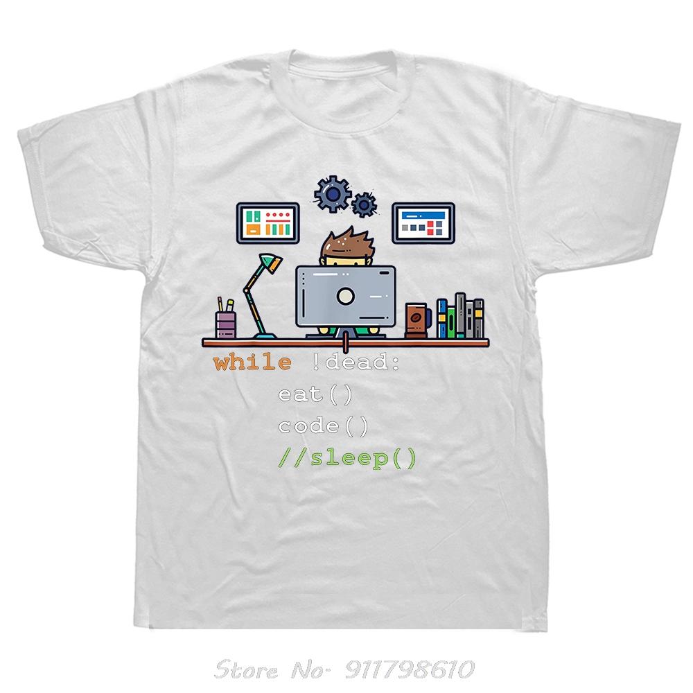 Stack Overflow Oversized T-shirt Programmer Barcode Men's Clothing Developer Cotton Tshirt Programming Software Fitness T Shirt