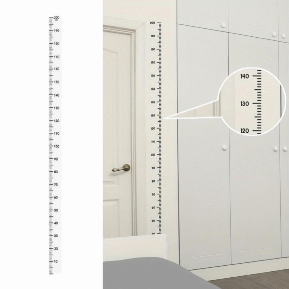 2-Meter Height Height Measurement Wall Sticker Waterproof Measuring Ruler Growth Chart  Family Use