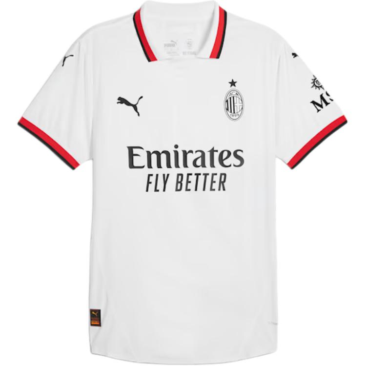 Puma Ac Milan Ss24 Brand Logo Fashion Emblem Away Pullover Short Sleeve Football Shirt Men shirts White 77501302