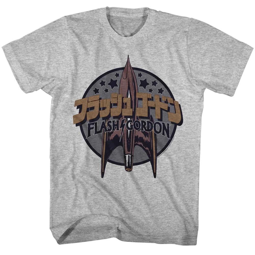 Flash Gordon Classic 80 s Movie Spaceship Moon & Stars Men s T Shirt 3XL