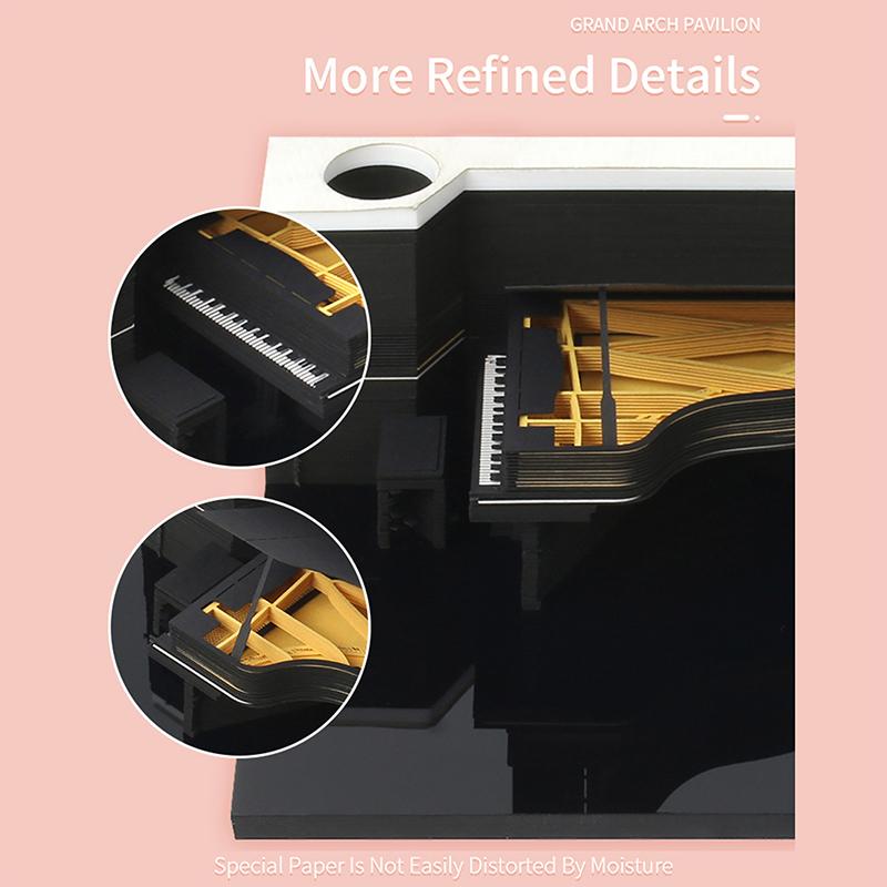 Time Piece Calendar 2026 Desk Calendar 3D Tear-Away Calendar Paper Carving Art Memo Pad Notepad Gift For Christmas Housewarming