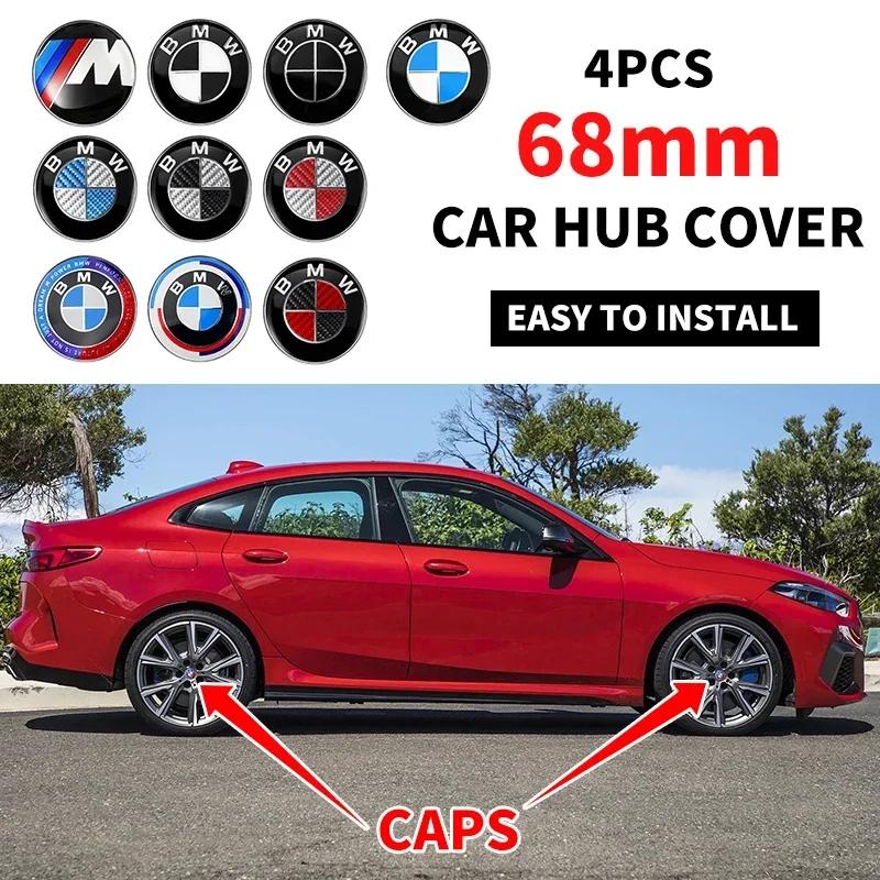 4 szt. 68mm Naklejki Emblematy na Dekielki Piast Kół Samochodowych Styling Dla BMW M Performance Serii 1 3 5 7 X1 X2 X3 X4 X5 X6 X7 M3 M5 M7