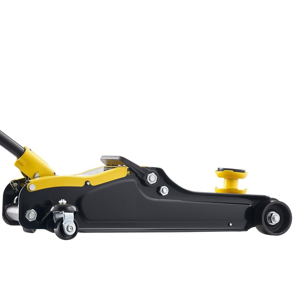 Low Profile Floor Jack, 2.5 Ton Capacity, Steel Racing Floor Jack with Single Piston Quick Lift Pump & SUV Adapters, Hydraulic Trolley Car Lift for