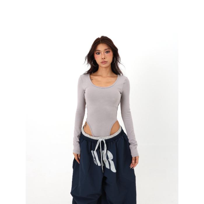 Women s Backless Fitness Tank - Padded High-end Summer Yoga Top Medium серый