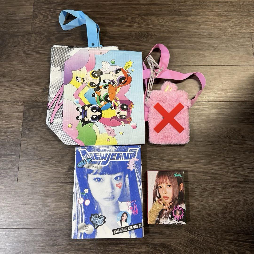 

[USED] newjeans hanni album tote bag set