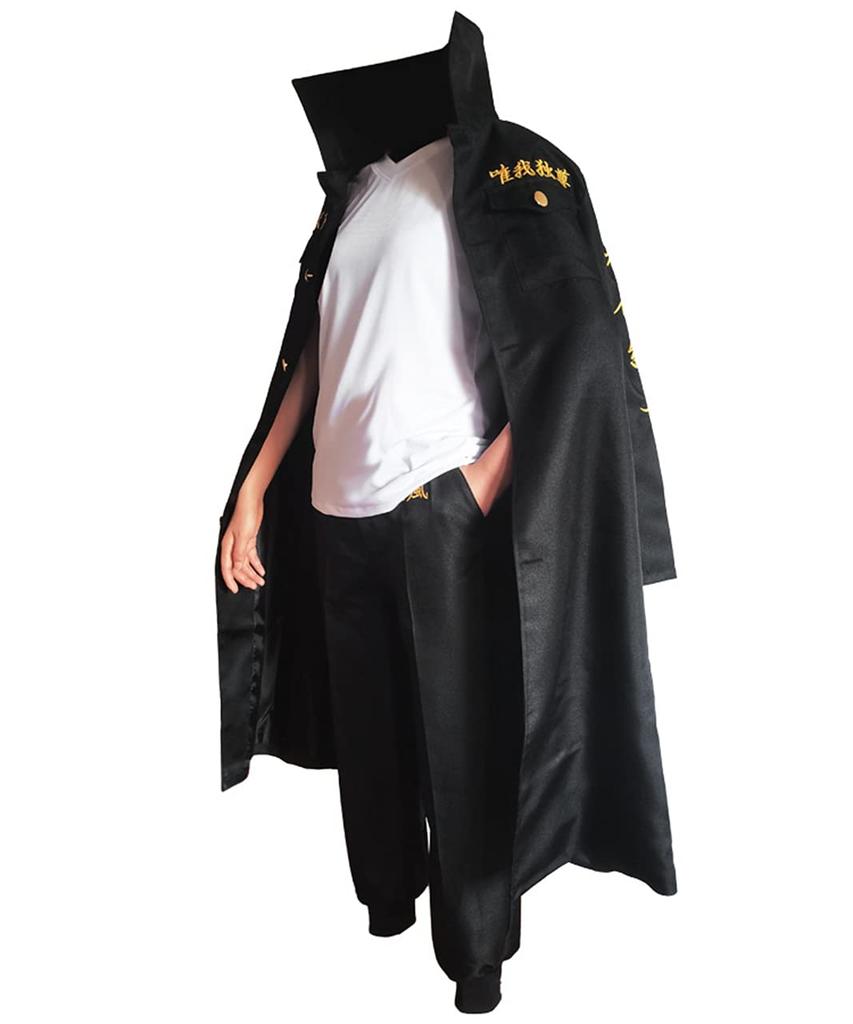[Milky Time] Tokyo Revengers Mikey Cosplay 5-Piece Set, Uniform, Sano Manjiro, Leader, with Wig (L)