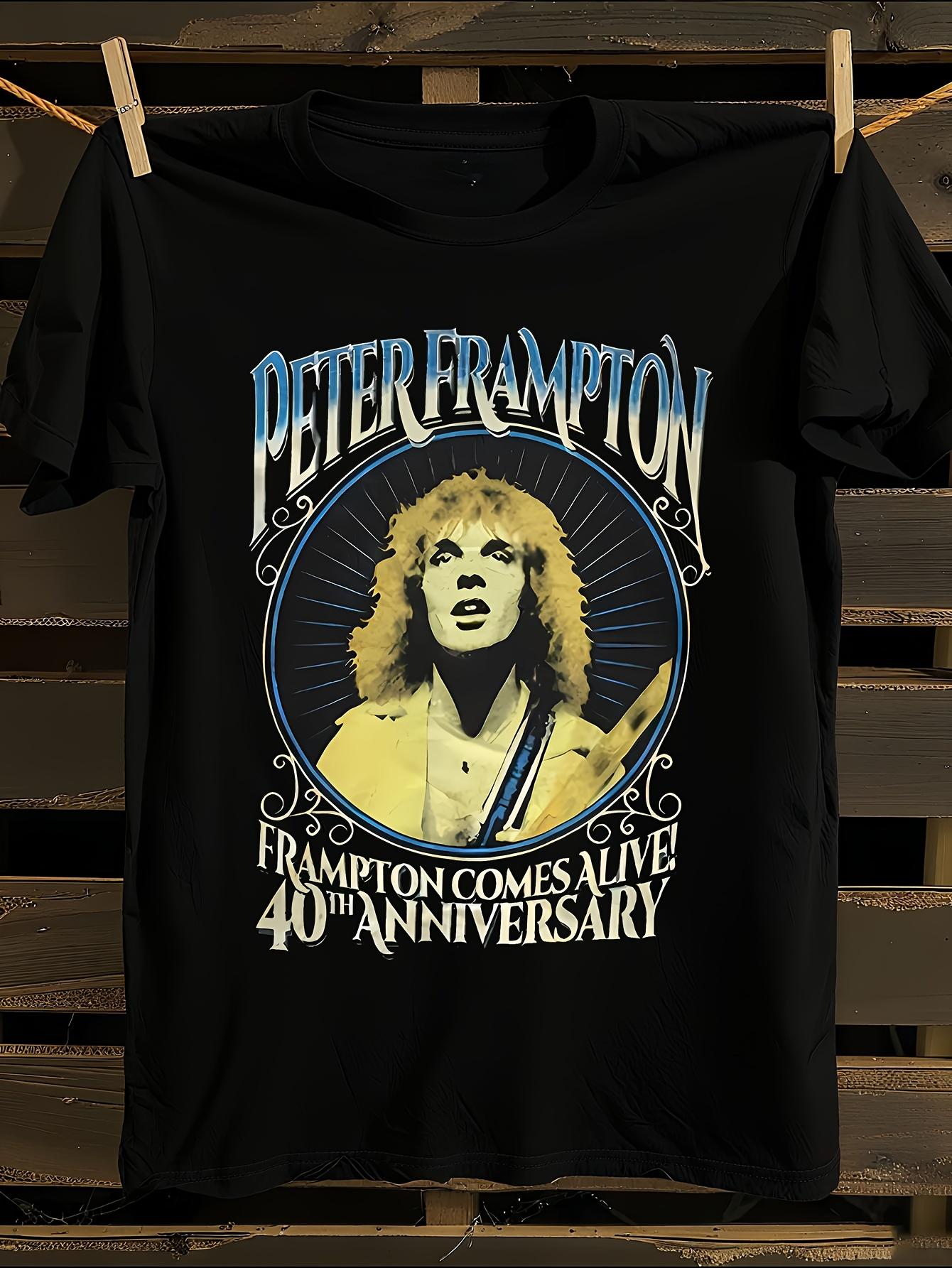 Funny Peter Frampton 40th Anniversary Graphic T-shirt S