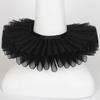 Elizabethan Ruffle Collar White Clown Collar Renaissance Victorian Neck Ruff Halloween for Women Girls