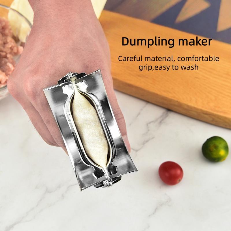 Kitchen Dumpling Making Gadgets, Simple Style, Easy To Clean, Daily Silver Size