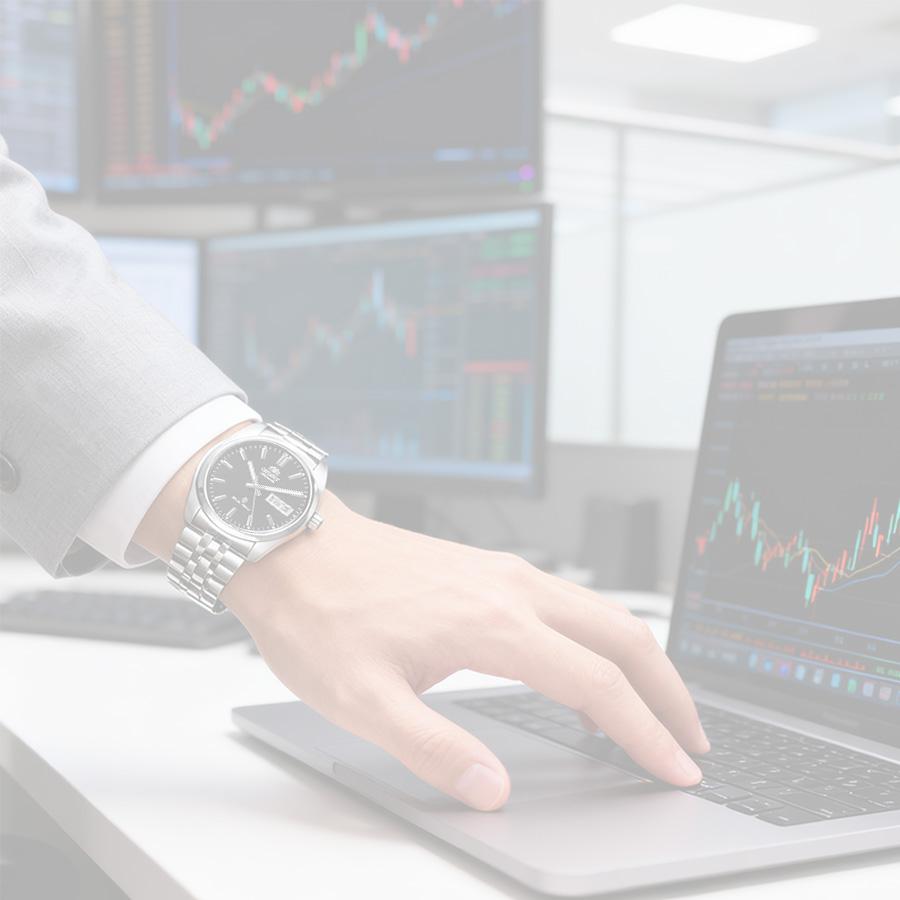 Montre-bracelet analogique automatique pour homme en acier inoxydable à cadran bleu pour la vie quotidienne, tenue d'affaires, décoration, cadeau d'anniversaire idéal pour homme SEM78002BB