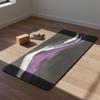 Exercise Mat Rubber Cushioned Matte Texture
