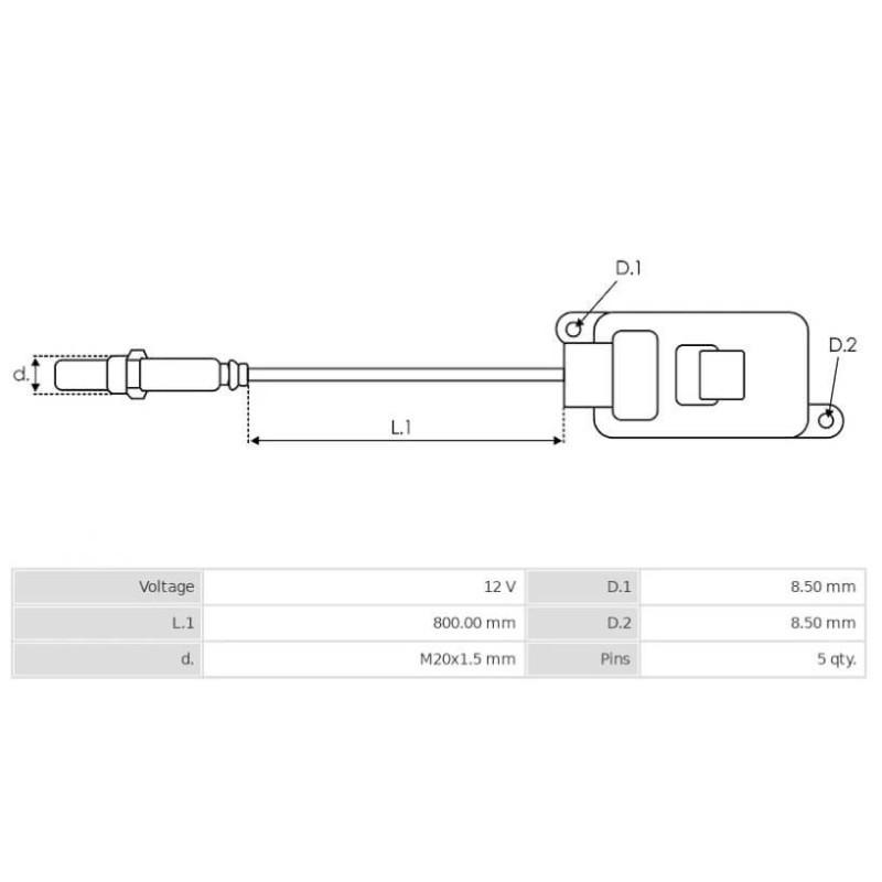 Genuine NOX Sensor Replacement For Mercedes-Benz W205 W166 GLE350 GLE400 ML350 CLA350 OEM A0009053603 5WK96683D 0009053603
