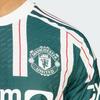 Adidas Man Utd 23/24 Away Striped Short Sleeve Soccer Jersey - Player Version Men Tops Night-Sky-Green IP1824