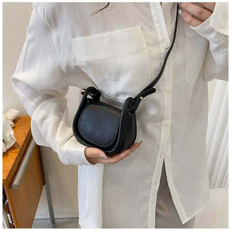 Solid PU Leather Bags for Women Fashion and Simple Mini Bag New Small Square Bag Crossbody Bags for Women
