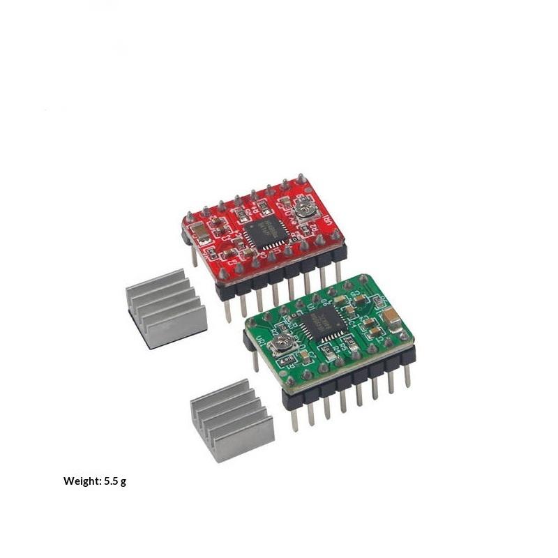 3D Printer Parts Stepstick A4988 Drv8825 Stepper Motor Driver With Heat Sink Carrier Diy Machine Control