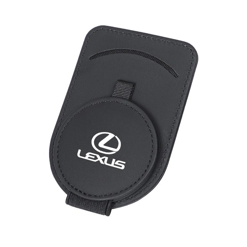 

Quality Leather Car Glasses Clip ID Card Holder Interior Storage For Lexus F SPORT ES RX NX LS UX LM LX GX LC RZ IS CT GS RC LBX