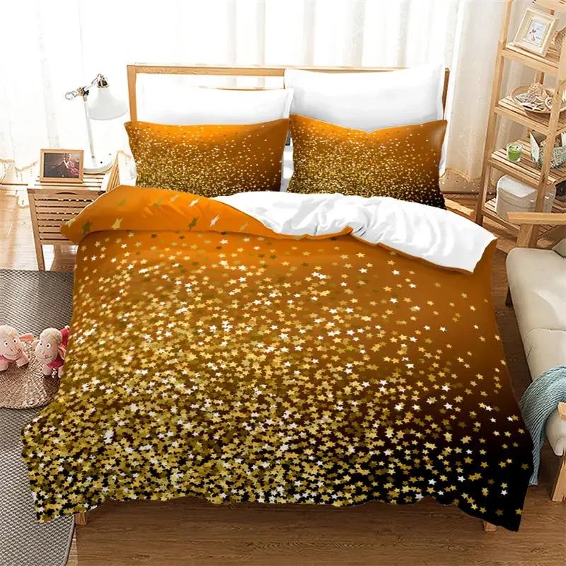 

Comforter Galaxy Queen King Size Modern Universe Star Print Bedding Set Abstract Geometric For Kids Adults Decor Comforter (quilt)-EU Single(135*200cm)3pcs