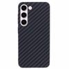 For Samsung Galaxy S24+ PC Case Carbon Fiber Texture Protective Phone Cover