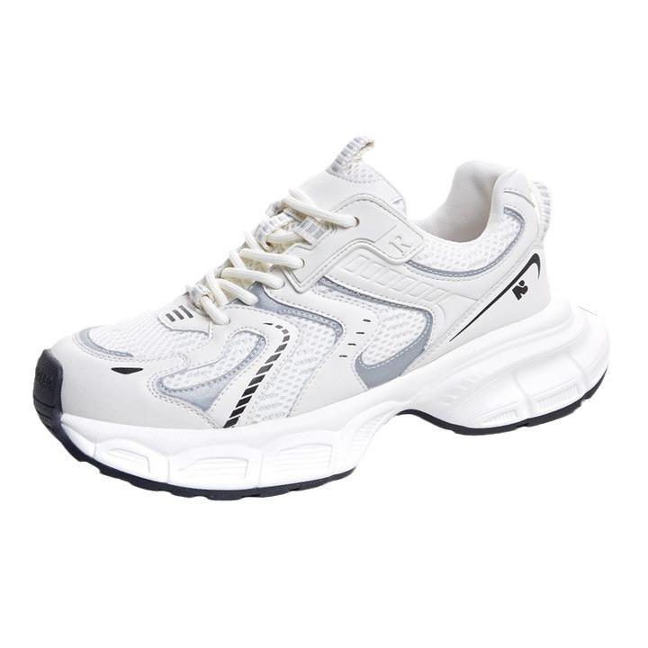 Retro platform dad shoes women's 2025 spring new breathable mesh sports casual shoes versatile and lightweight running shoes