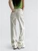 American Low-Waist Straight-Leg Loose Denim Distressed Wide-Leg Floor-Length Pants 2025 Summer Collection