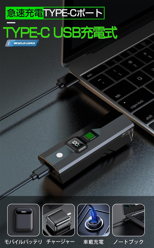 2024 Digitální energetický senzor Kolo Vysoký jas 2700 Automatické zapnutí Vysoká kapacita LED Široký 5 USB IP65 Snadný Kompaktní pro krosová a silniční kola Světlo, Lumeny,