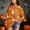 Children's Casual Hoodie with Halloween Print Pullover for Holiday Parties
