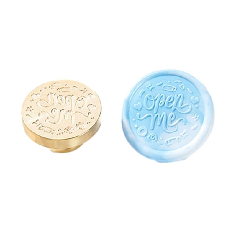 

English Series Sealing Wax Stamp for Christmas Envelopes Card Wedding Invitation Decoration Solid Brass Wax Seal Stamp